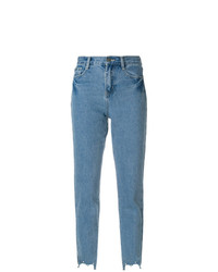 Женские синие джинсы с украшением от Jovonna