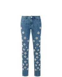 Женские синие джинсы с украшением от MICHAEL Michael Kors