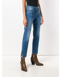 Женские синие джинсы с украшением от Frame Denim