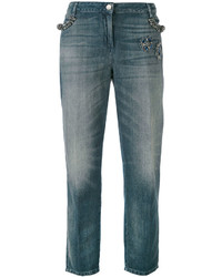 Женские синие джинсы с украшением от Twin-Set