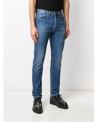 Мужские синие джинсы с шипами от Valentino