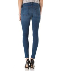 Синие джинсы скинни от J Brand