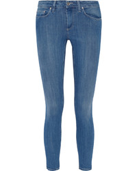 Синие джинсы скинни от Acne Studios