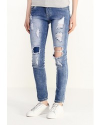 Синие джинсы скинни от Adrixx