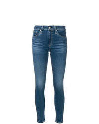 Синие джинсы скинни от AG Jeans