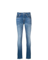 Синие джинсы скинни от Balenciaga