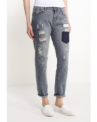 Синие джинсы скинни от Besh