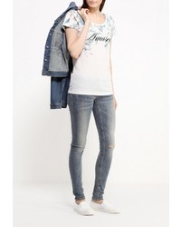 Синие джинсы скинни от BlendShe