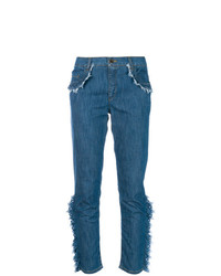 Синие джинсы скинни от Boutique Moschino