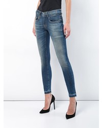 Синие джинсы скинни от R13