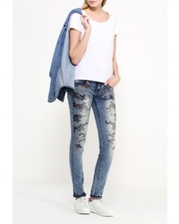 Синие джинсы скинни от By Swan