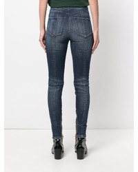Синие джинсы скинни от Balmain
