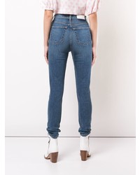 Синие джинсы скинни от RE/DONE