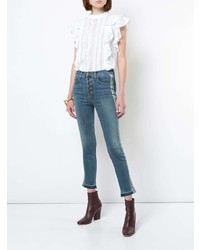 Синие джинсы скинни от Veronica Beard