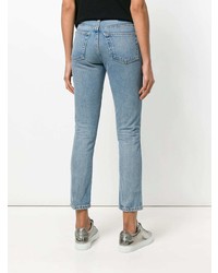 Синие джинсы скинни от RE/DONE