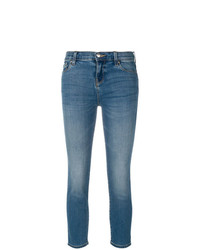 Синие джинсы скинни от Emporio Armani
