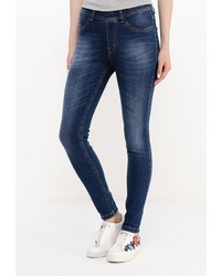 Синие джинсы скинни от F5