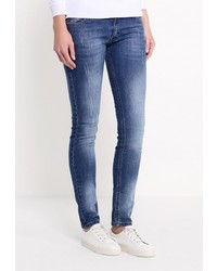 Синие джинсы скинни от F5