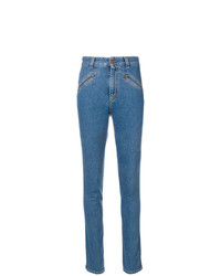 Синие джинсы скинни от Fiorucci