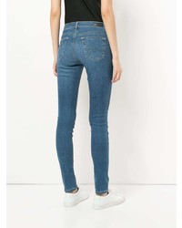 Синие джинсы скинни от AG Jeans