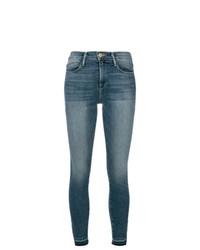 Синие джинсы скинни от Frame Denim