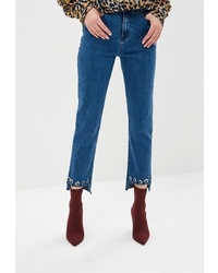 Синие джинсы скинни от Glamorous