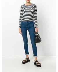 Синие джинсы скинни от RE/DONE