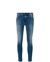 Синие джинсы скинни от Jacob Cohen