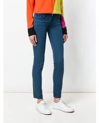 Синие джинсы скинни от Jacob Cohen