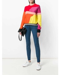 Синие джинсы скинни от Jacob Cohen