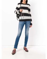 Синие джинсы скинни от Jacob Cohen