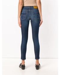 Синие джинсы скинни от Jacob Cohen