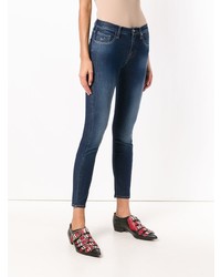 Синие джинсы скинни от Jacob Cohen