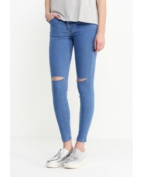 Синие джинсы скинни от Kiss Pink