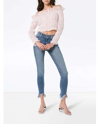 Синие джинсы скинни от Frame Denim