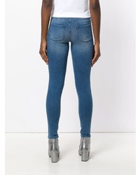 Синие джинсы скинни от Love Moschino