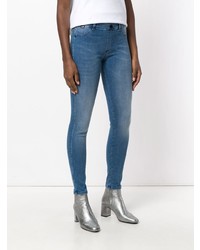 Синие джинсы скинни от Love Moschino