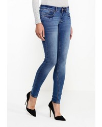 Синие джинсы скинни от LOST INK