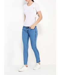 Синие джинсы скинни от Lucid