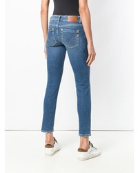 Синие джинсы скинни от Dondup