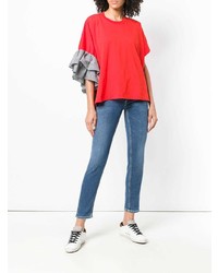 Синие джинсы скинни от Dondup