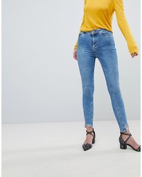 Синие джинсы скинни от New Look