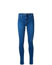 Синие джинсы скинни от Nobody Denim