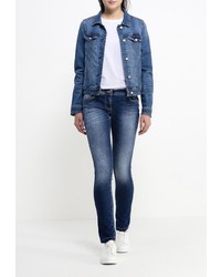 Синие джинсы скинни от Patrizia Pepe