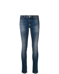 Синие джинсы скинни от Philipp Plein