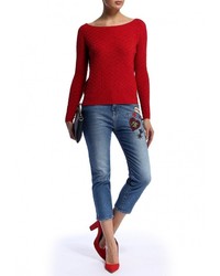 Синие джинсы скинни от Pinko