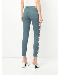 Синие джинсы скинни от Tu Es Mon Trésor