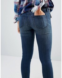 Синие джинсы скинни от Blank NYC