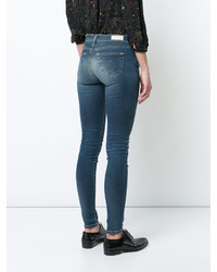 Синие джинсы скинни от AG Jeans