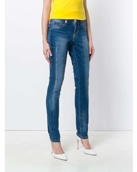 Синие джинсы скинни от Philipp Plein